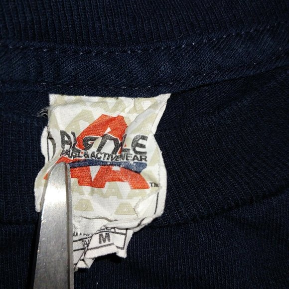 West Virginia University WVU DAD Men's M T Shirt Alstyle Blue Gold Mountaineers - Picture 3 of 4